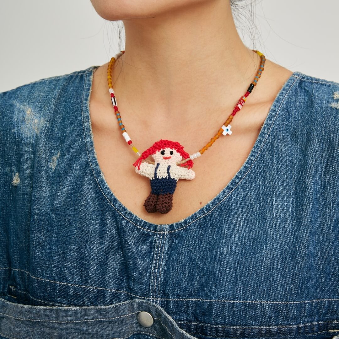 handmade jewelry  unique accessories Cute Girls Necklace-feeky