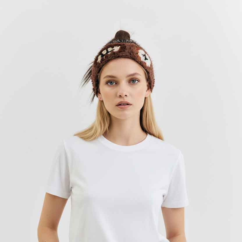 Hand-Crocheted | Vintage Grid Headband- Artisan Hand-Crocheted--feeky-Unique Sustainable Fashion