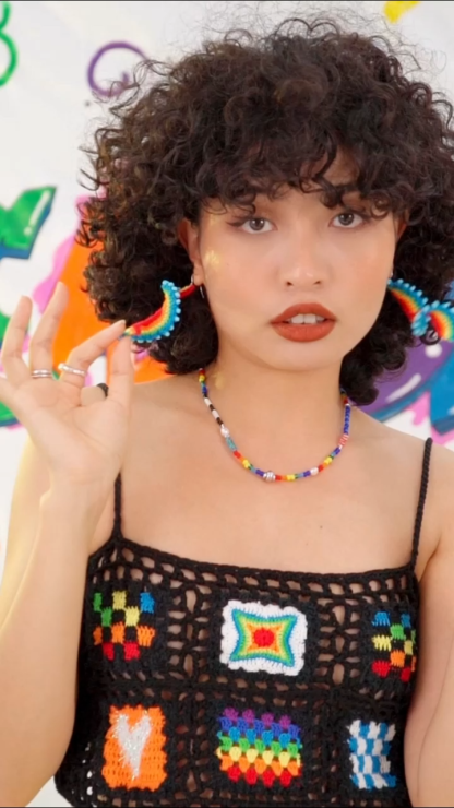 Curly earrings