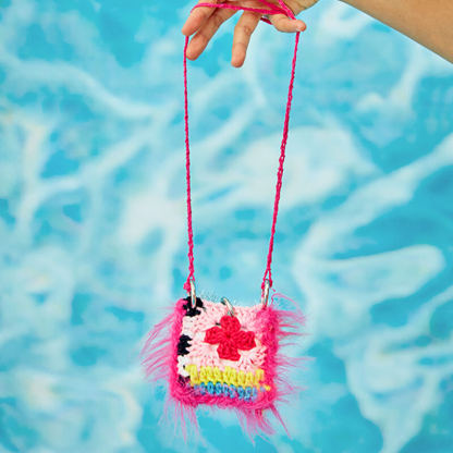 Colorblock Hollow Earphones Bag