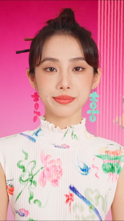 Double happiness earrings