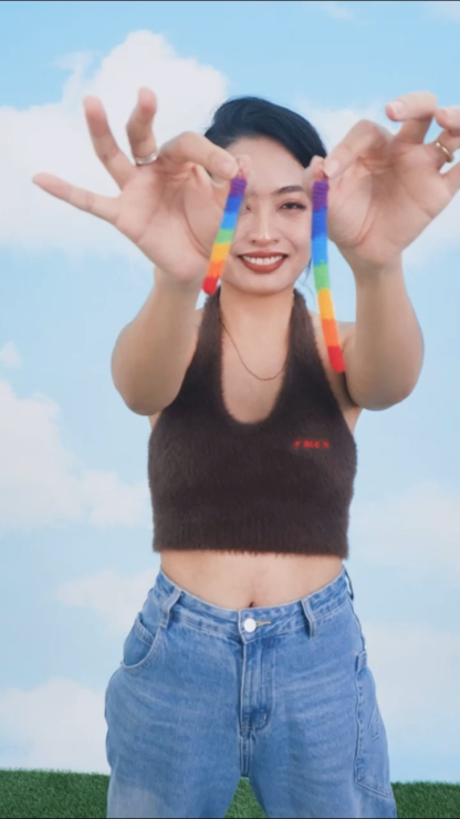 Rainbow earrings