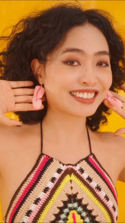 Tongue earrings