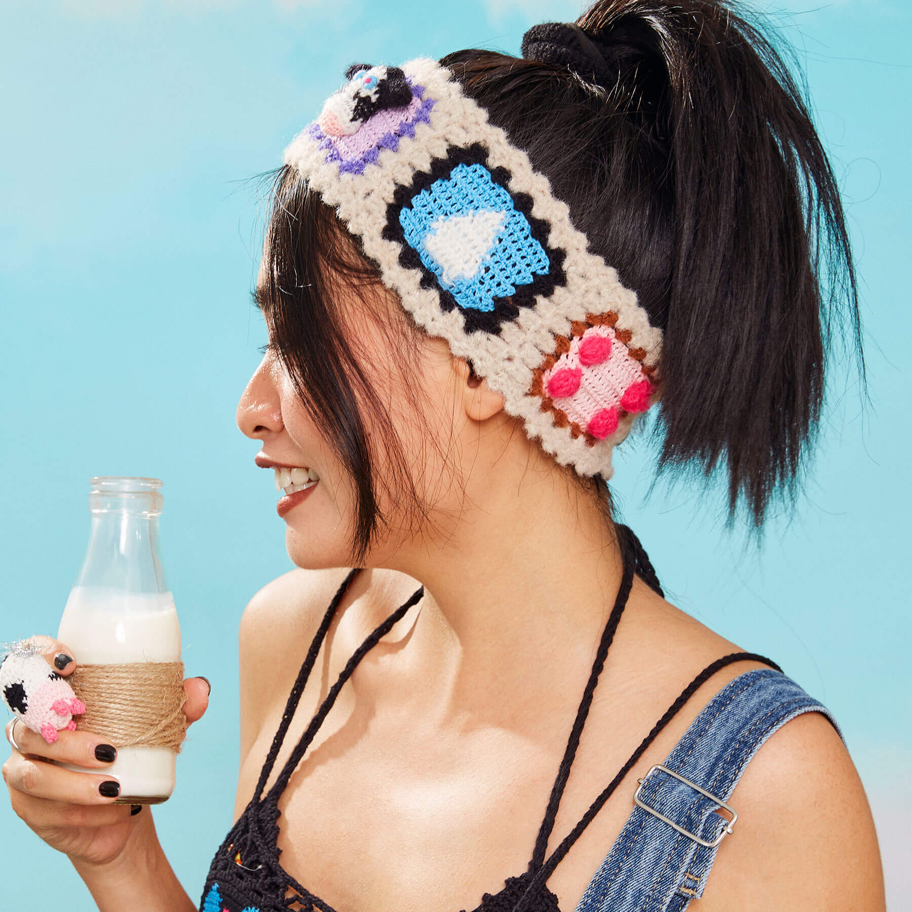 handmade jewelry  unique accessories Cow headband-feeky