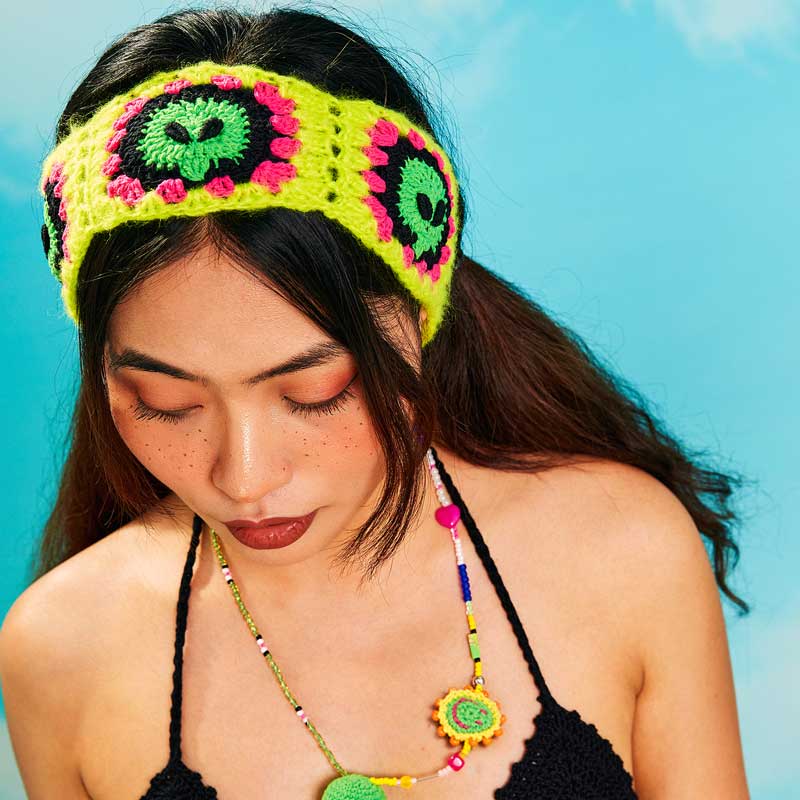handmade jewelry  unique accessories Alien headband-feeky