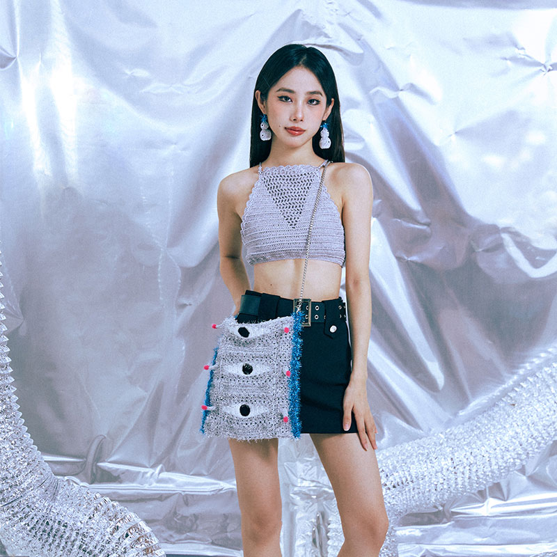 handmade jewelry  unique accessories Three eye bag-feeky