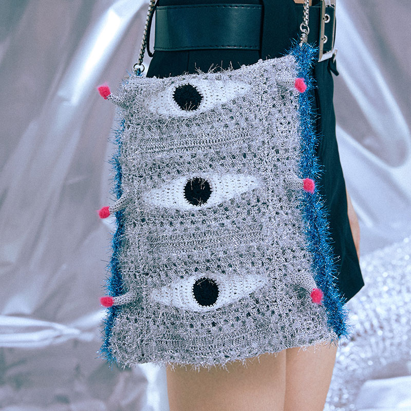 handmade jewelry  unique accessories Three eye bag-feeky