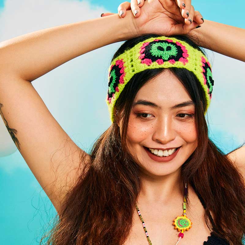 handmade jewelry  unique accessories Alien headband-feeky