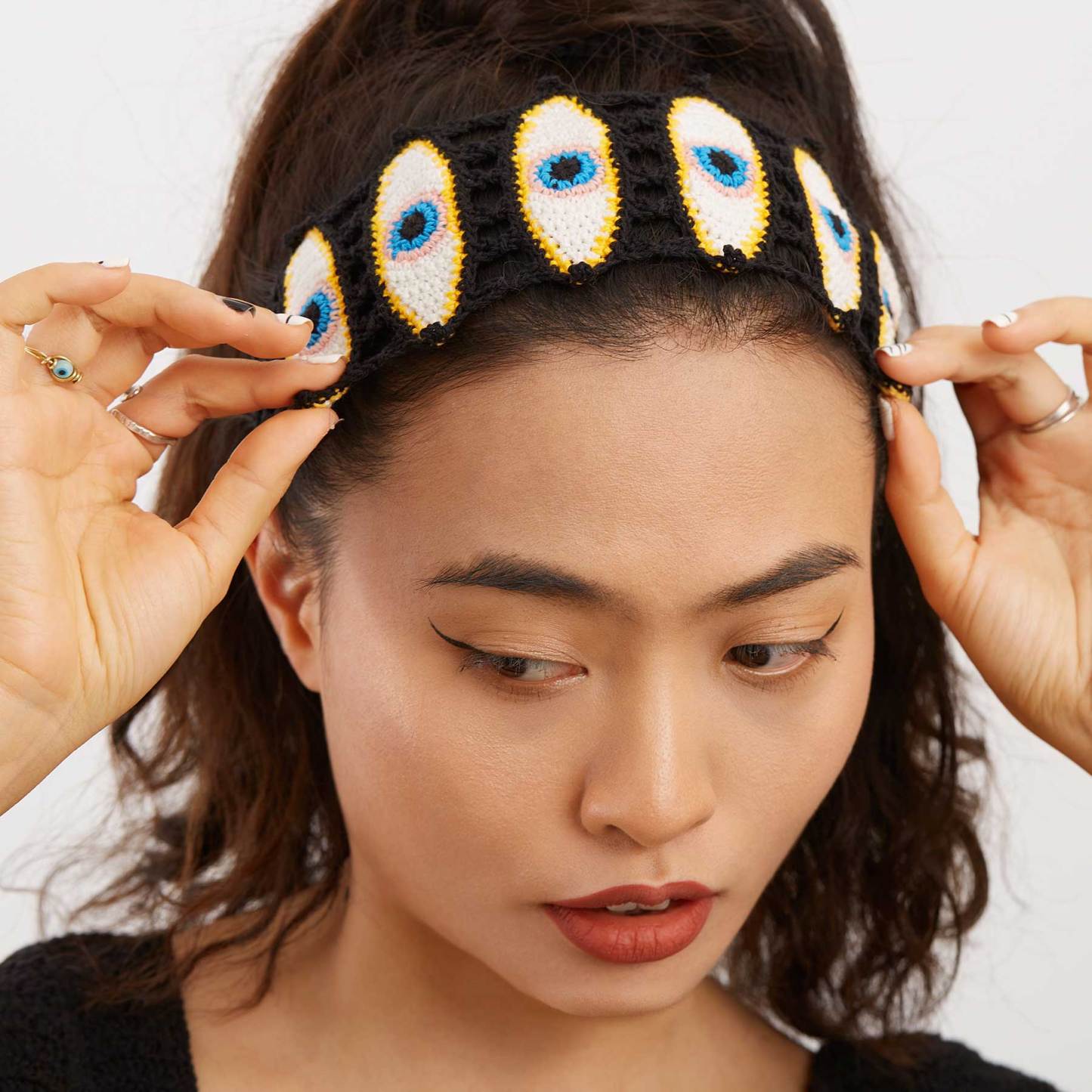 Lots of eye headbands-feeky
