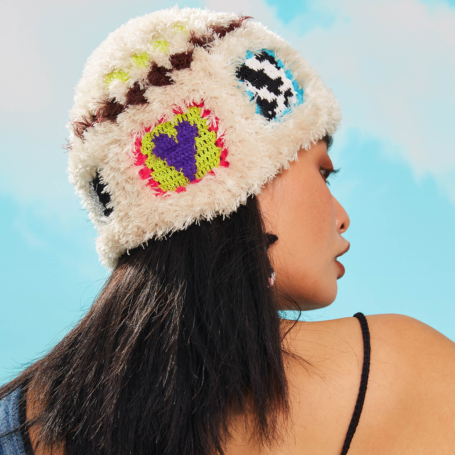 Warm cow velvet hat