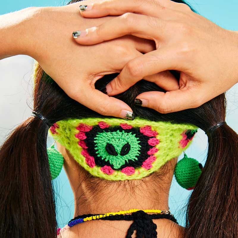 handmade jewelry  unique accessories Alien headband-feeky