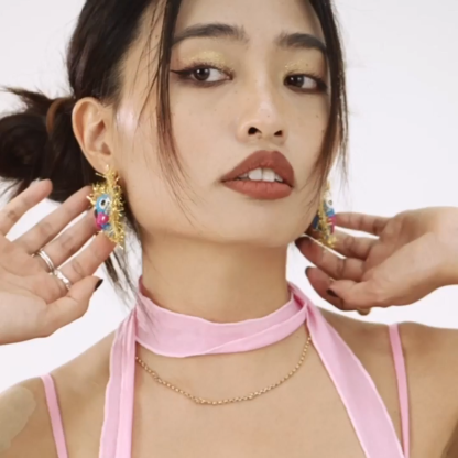 Fortune cat earrings