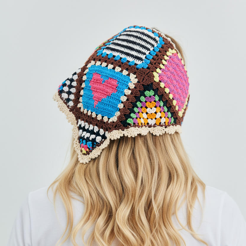 Colorful Triangle Headscarf