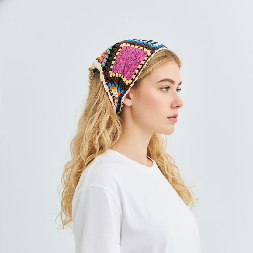 Colorful Triangle Headscarf