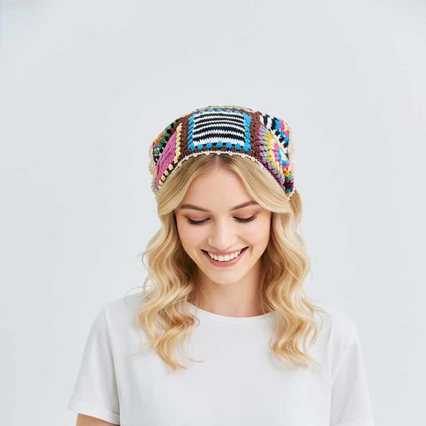 Colorful Triangle Headscarf