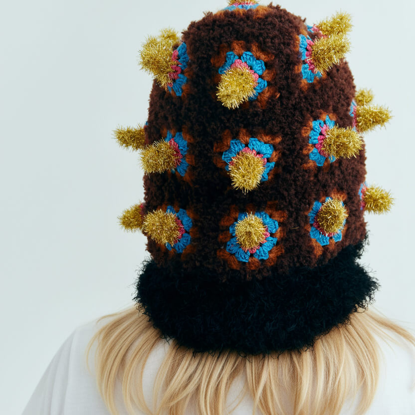 Hand-Crocheted | Fortune Bomb Hat- Artisan Hand-Crocheted-hand crochet,Fashion items,handmade-feeky-Unique Sustainable Fashion