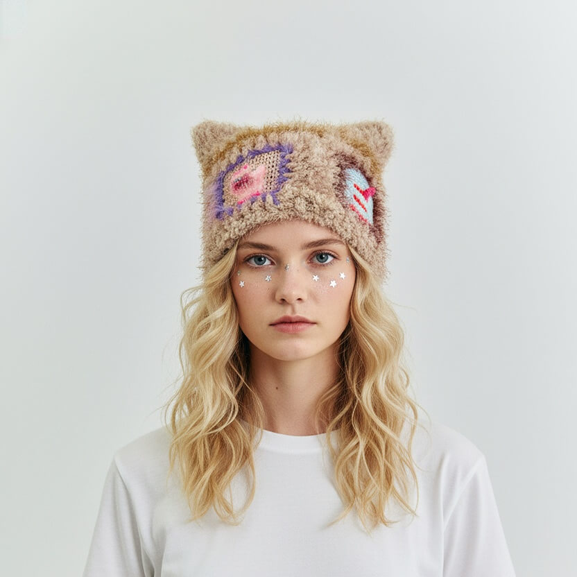 Hand-Crocheted | Cat Star Hat | Artisan Collection at feeky