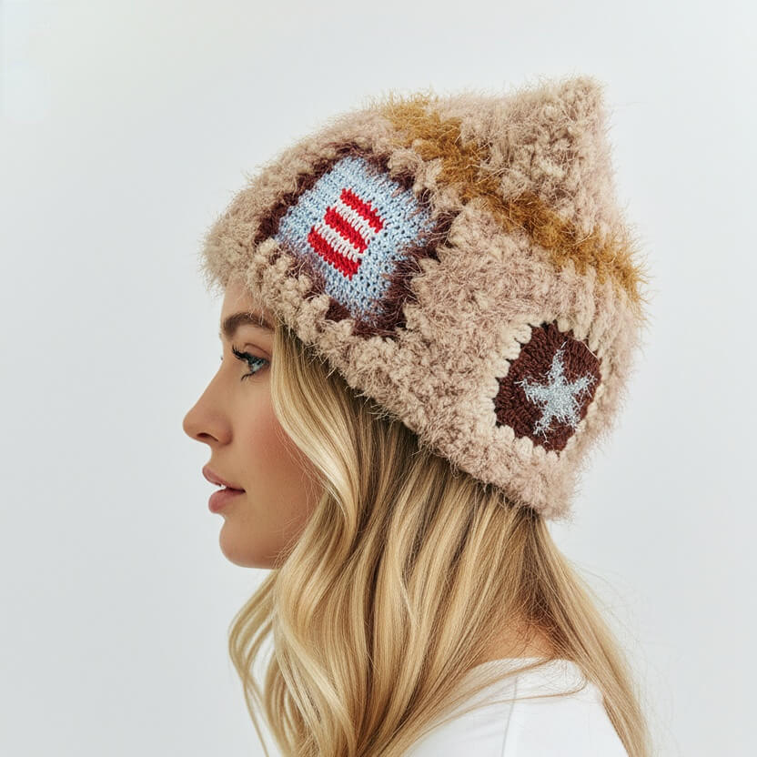 Hand-Crocheted | Cat Star Hat | Artisan Collection at feeky