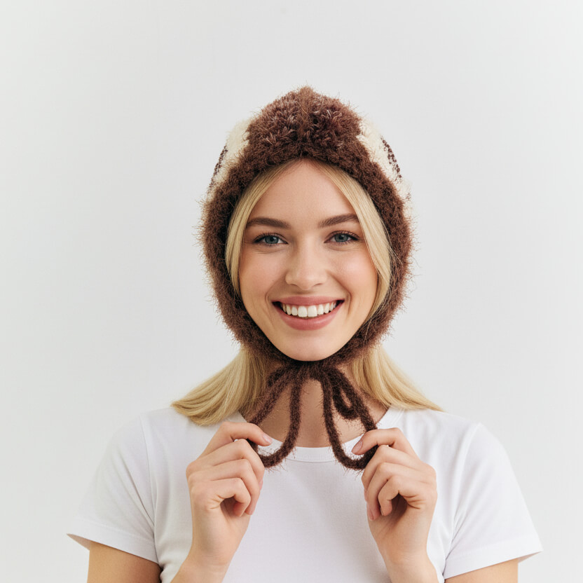 Hand-Crocheted | Vintage Grid Hat- Artisan Hand-Crocheted--feeky-Unique Sustainable Fashion