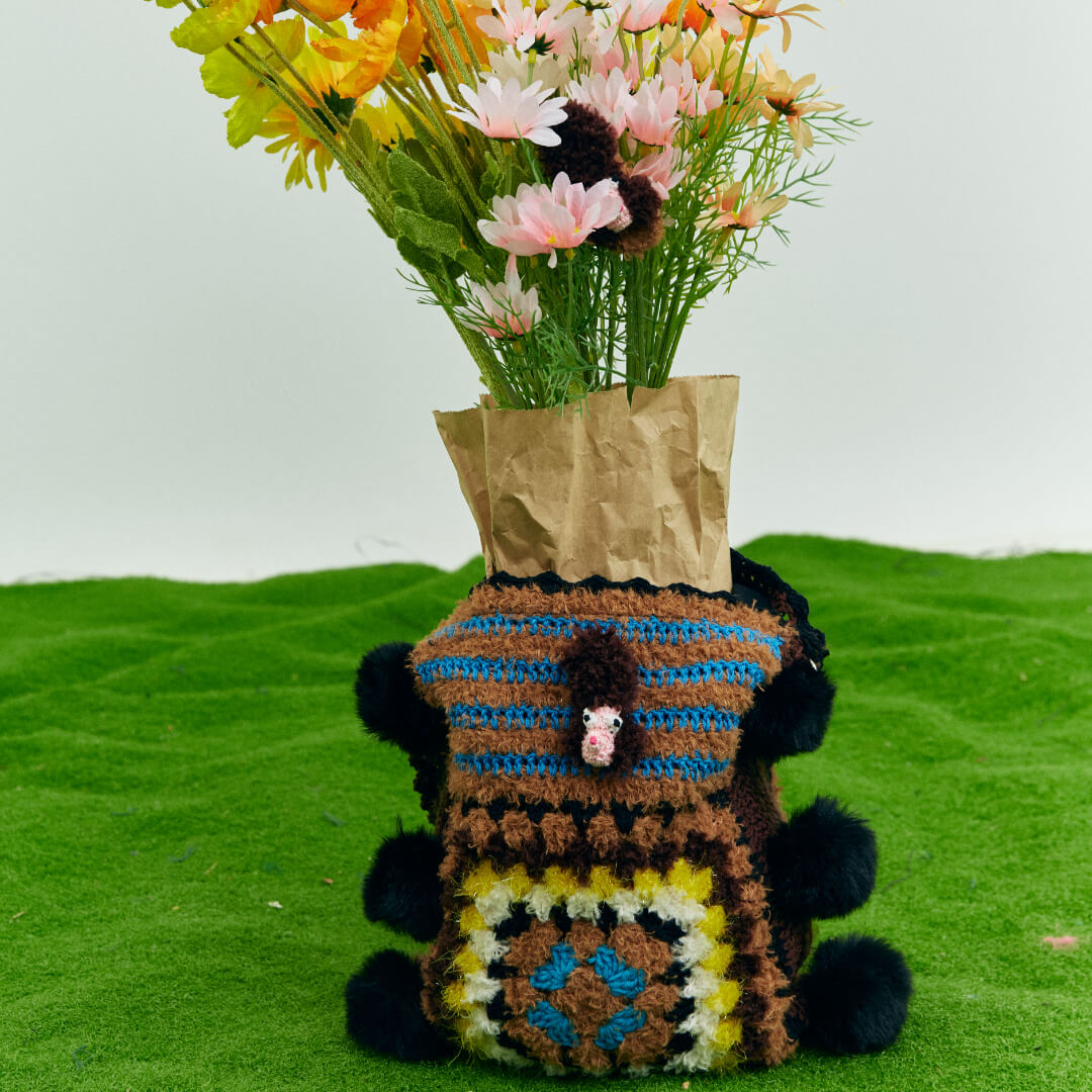 Hand-Crocheted | Puppy Bag- Artisan Hand-Crocheted--feeky-Unique Sustainable Fashion