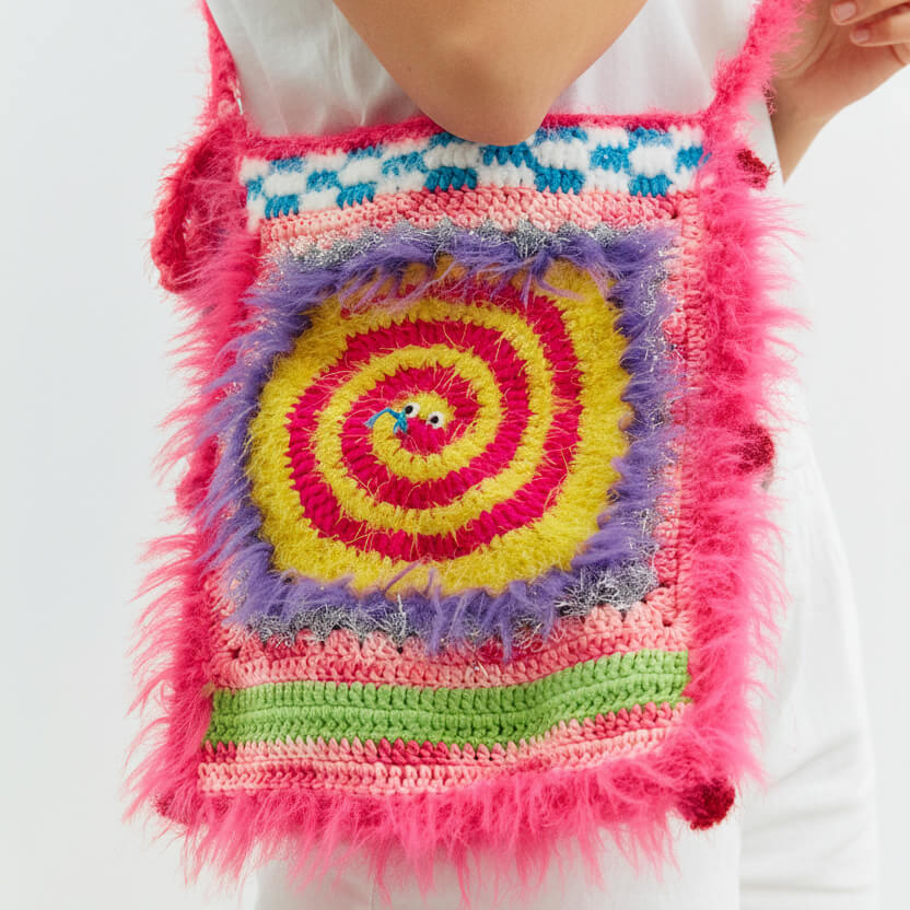 Smiling colorful bag