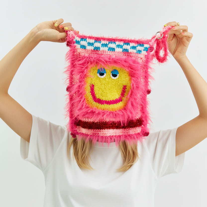 Smiling colorful bag