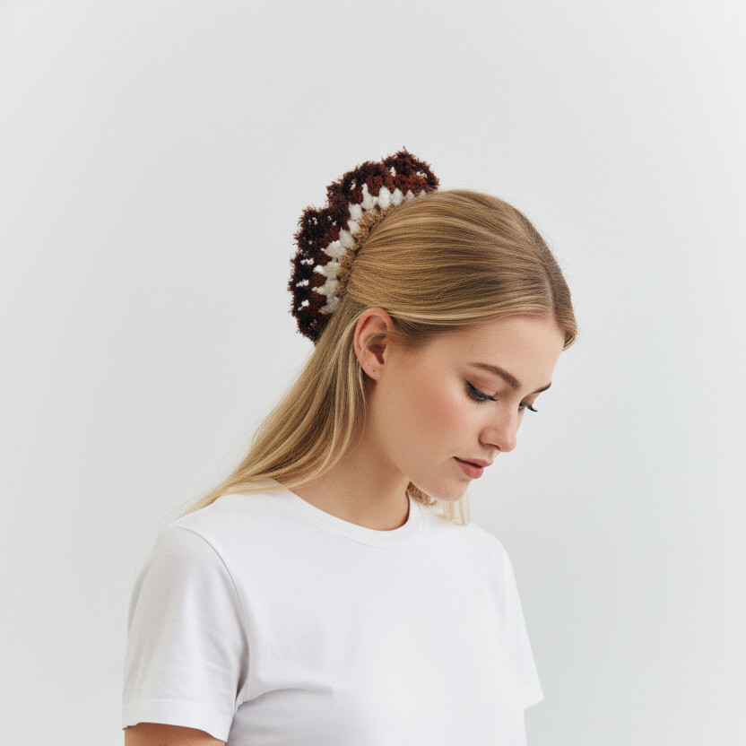 Vintage grid hairband