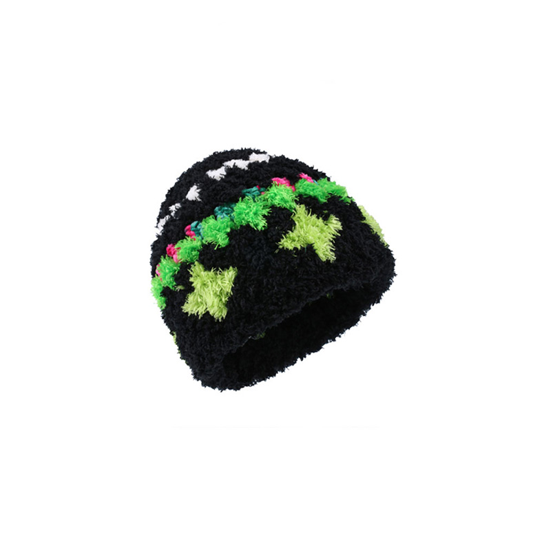 handmade jewelry  unique accessories Black woolen hat-feekypersonality girl,Unique and exaggerated,original design,Modify face shape,Fashion,light and beautiful,hand crochet
