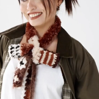 Vintage grid scarf