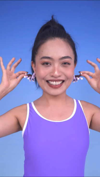 Single dog earrings