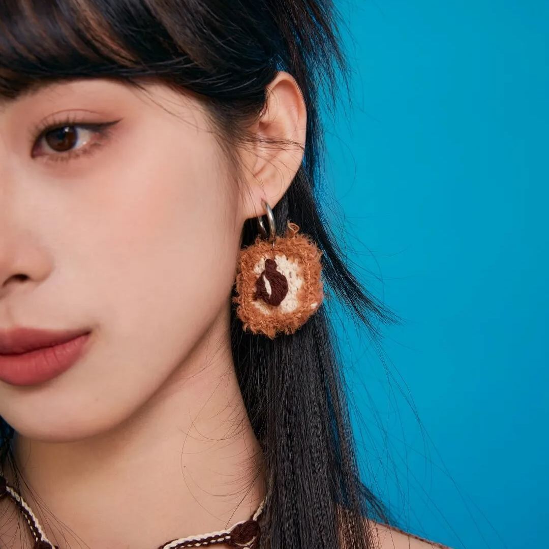 Coffee bean earrings