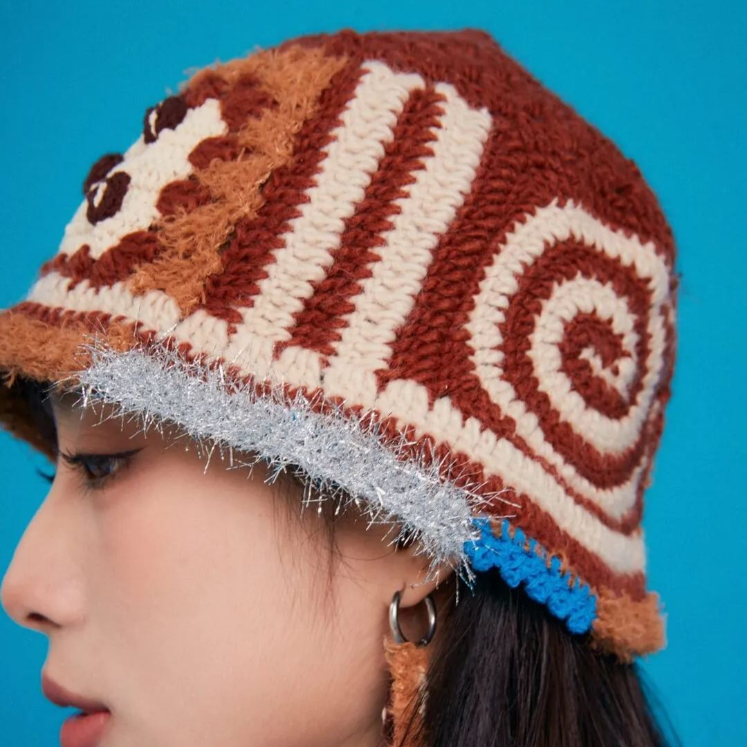 Hand-Crocheted | Refreshing Coffee Hat- Artisan Hand-Crocheted--feeky-Unique Sustainable Fashion