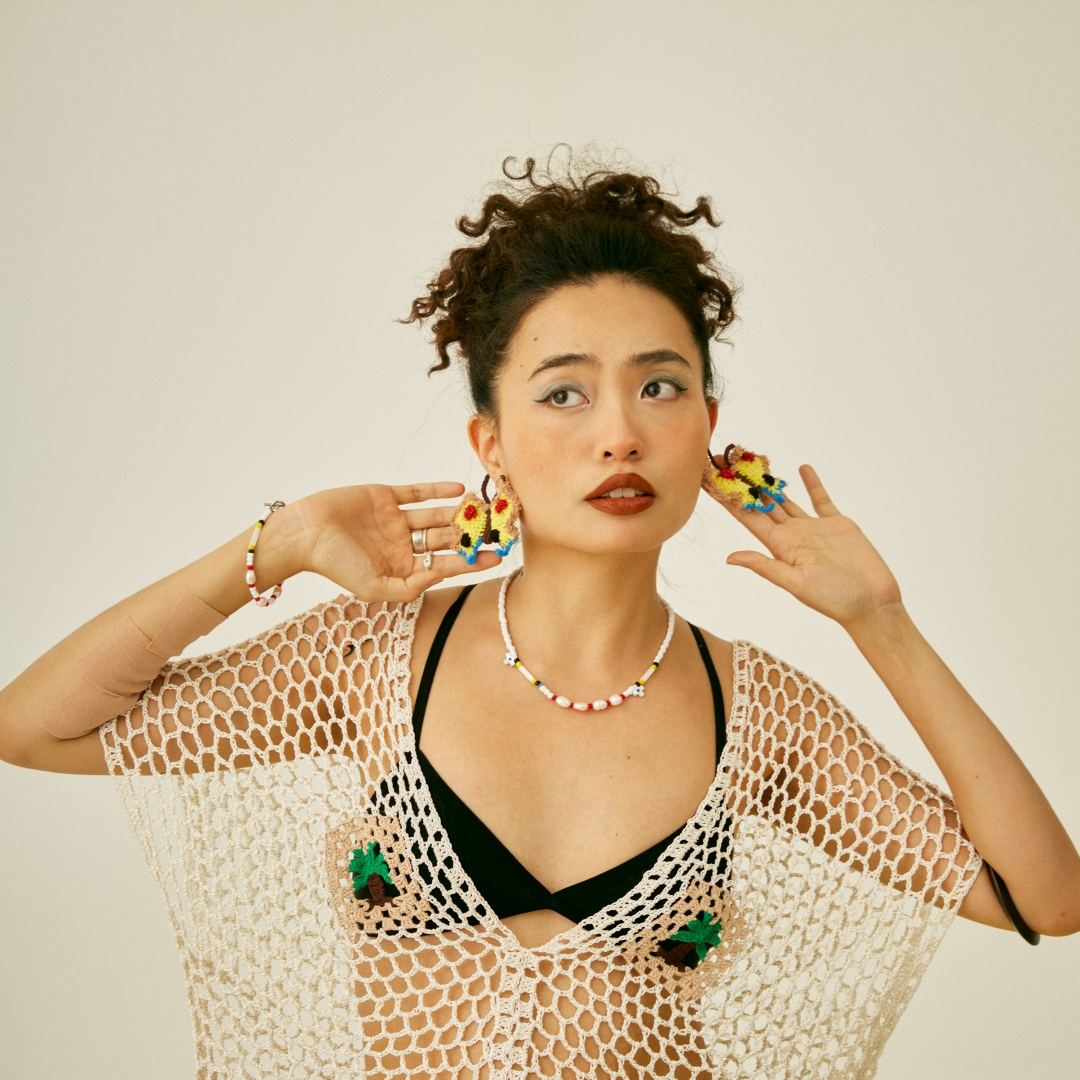  Micro-Crochet | Butterfly Earrings- Artisan Hand-Crocheted--feeky-Unique Sustainable Fashion