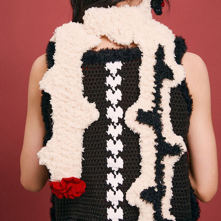Hand-Crocheted | Thorn Scarf- Artisan Hand-Crocheted--feeky-Unique Sustainable Fashion
