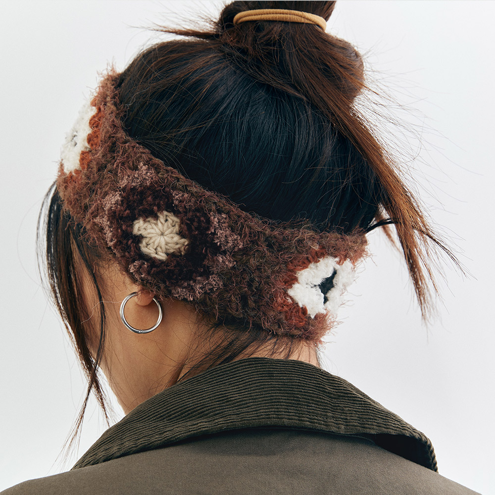 Vintage Grid Headband