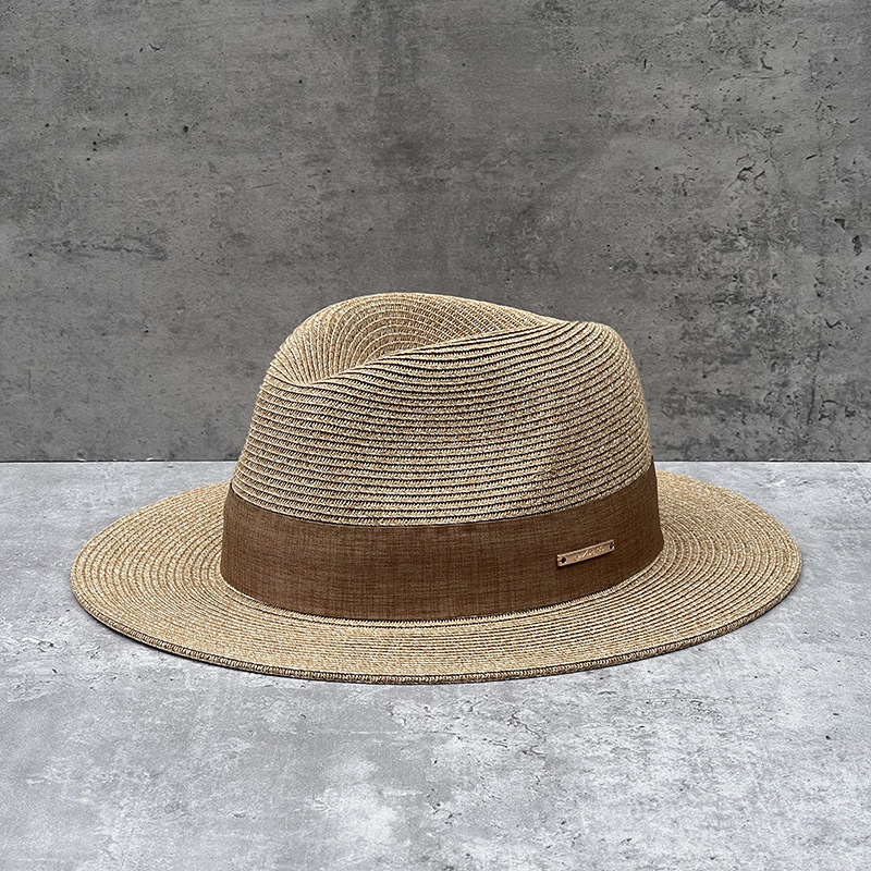 Panamanian melange straw jazz hat