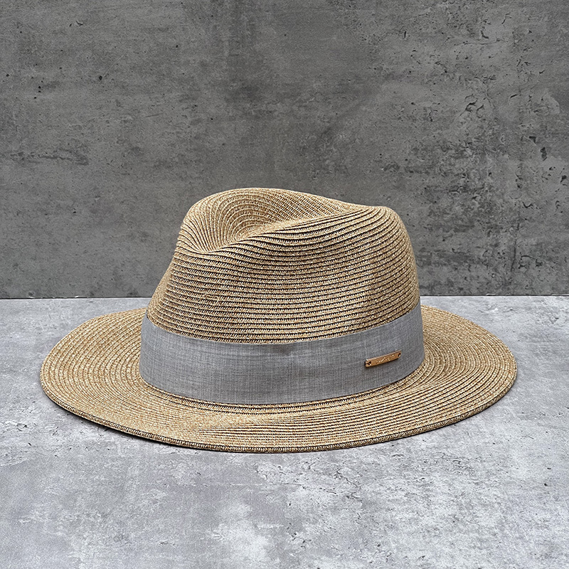 Panamanian melange straw jazz hat