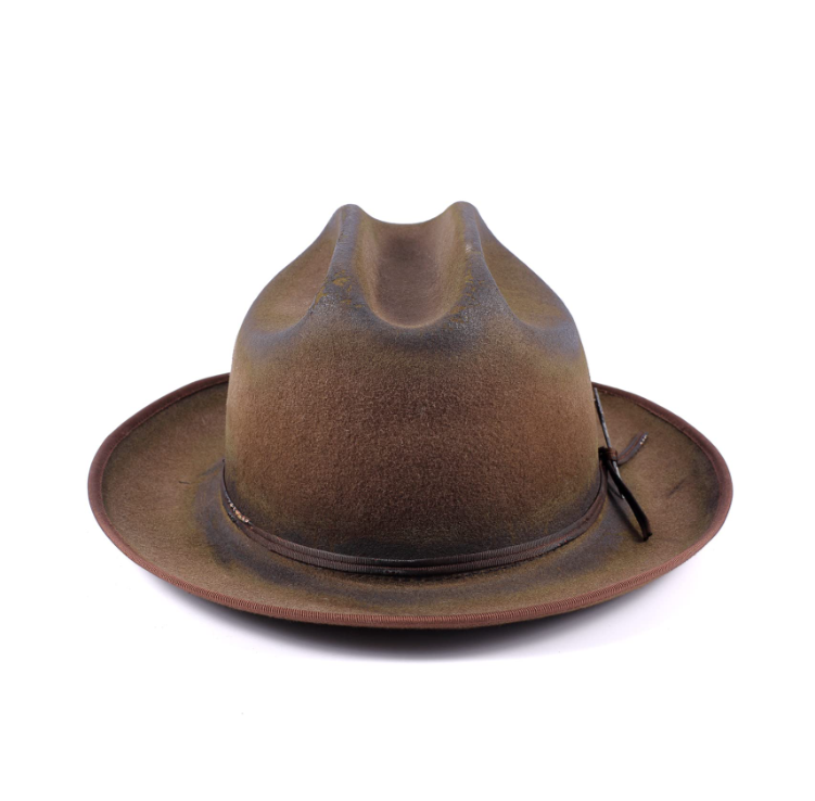 Zenith - Distressed Finish Arrow Sign Vintage Felt Hat