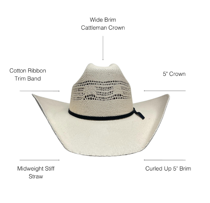 Bozeman | Mens Straw Cowboy Hat
