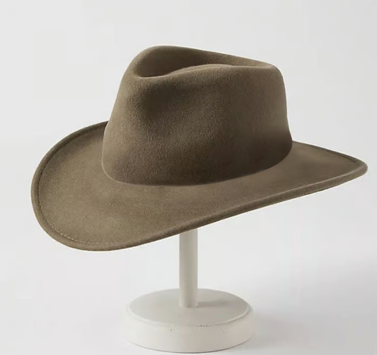 【New】Crushable Wool Cowboy Hat