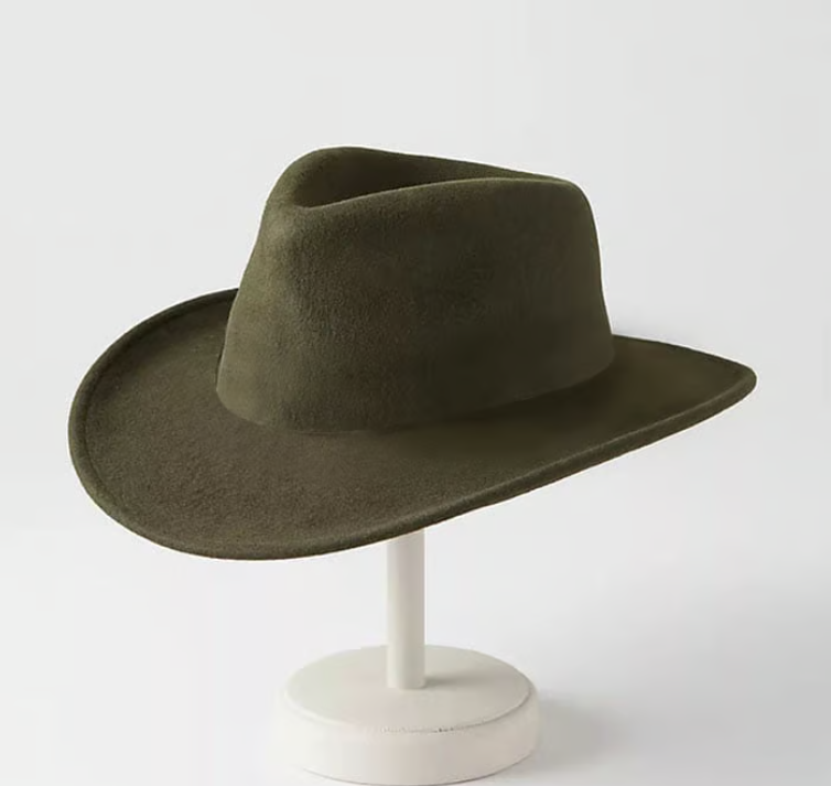 【New】Crushable Wool Cowboy Hat