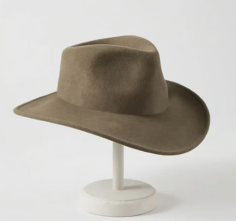 【New】Crushable Wool Cowboy Hat