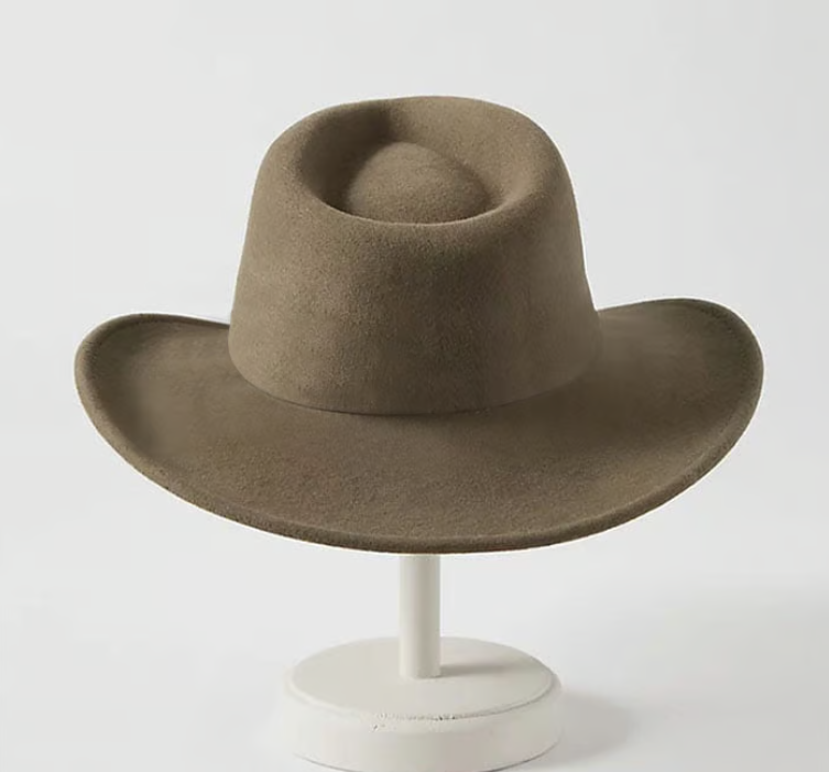 【New】Crushable Wool Cowboy Hat