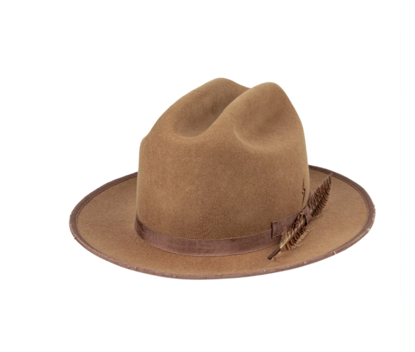 Duke - Distressed Vintage Western Fedora