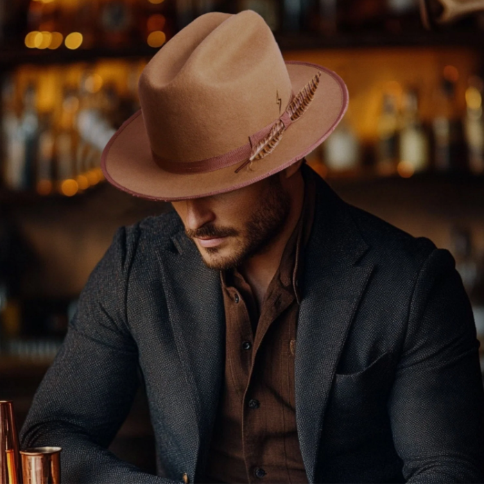 Duke - Distressed Vintage Western Fedora