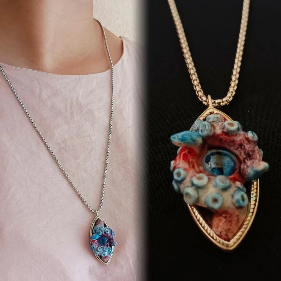Octopus Eyeball Necklace