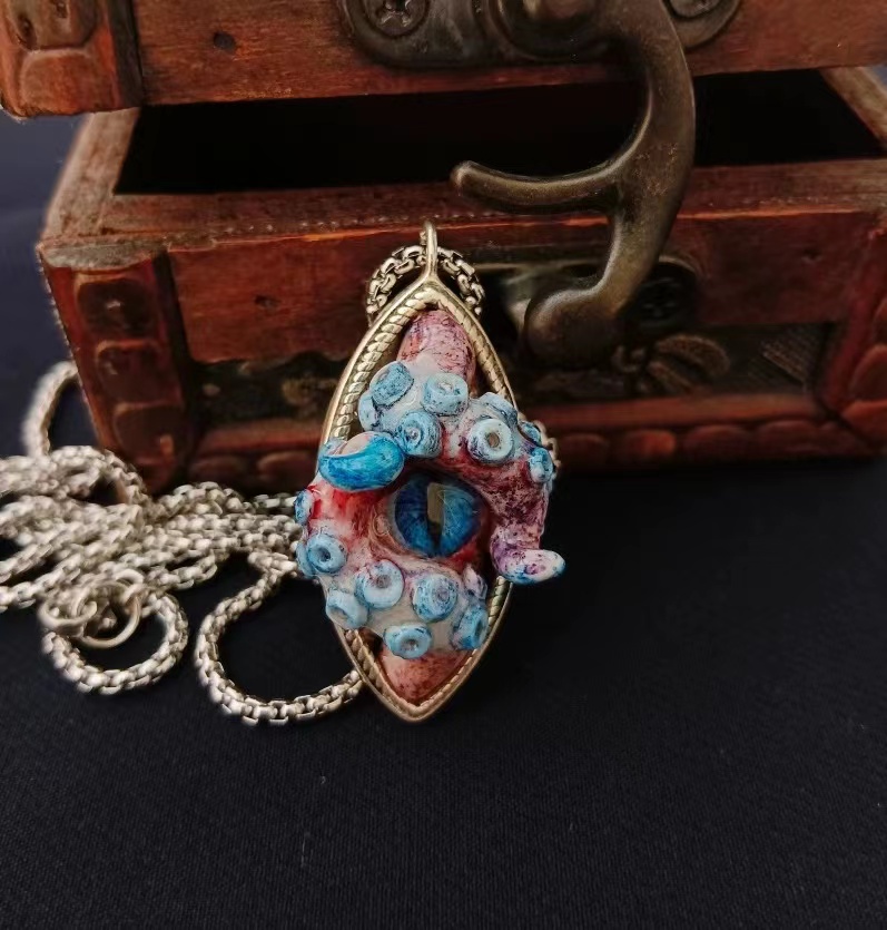 Octopus Eyeball Necklace