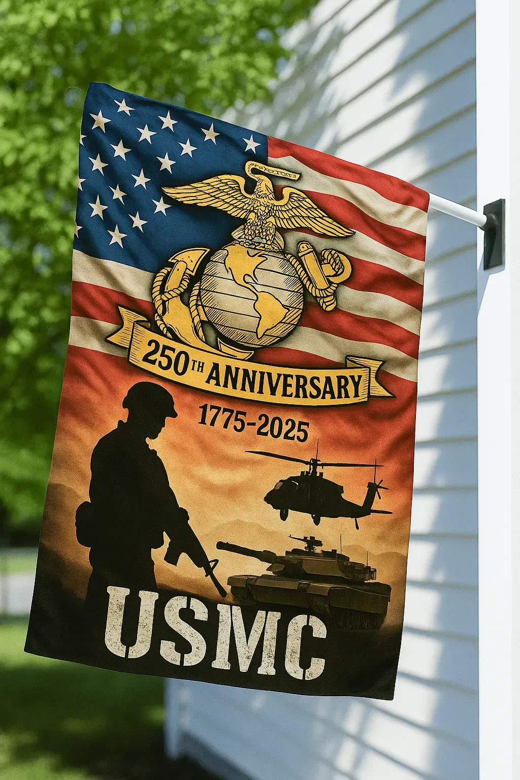 USMC 250th Anniversary Flag