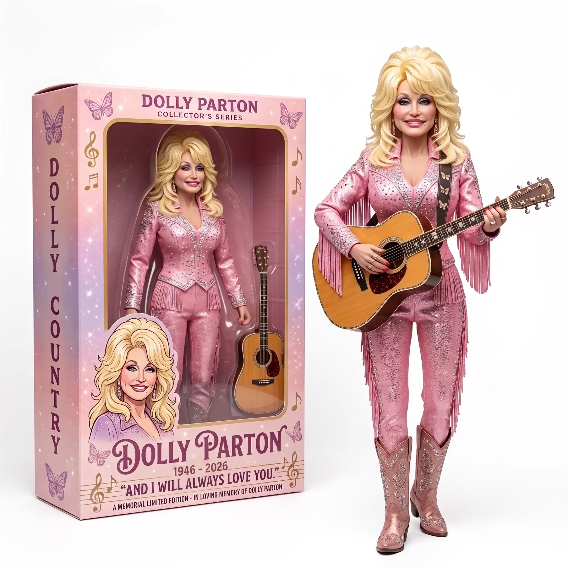 IN LOVING MEMORY OF THE QUEEN OF COUNTRY (1946-2026) HOT TOY DOLLS