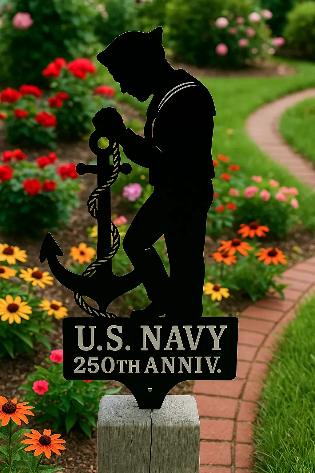 🔥LAST DAY 56% OFF-U.S. Navy Sailor Memorial – 250th Anniversary Yard Silhouette